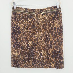Eccoci Animal Print Pencil Skirt